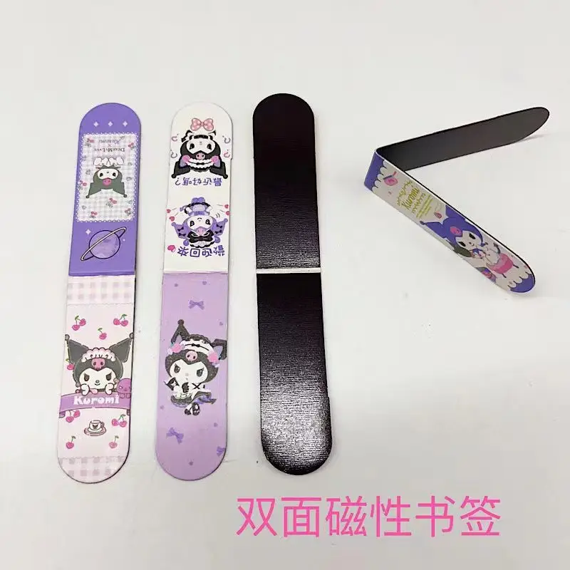 Creative cartoon magnetic bookmark magnetic bookmark holder double-sided bookmark student small gift kulomi melody Sanrio