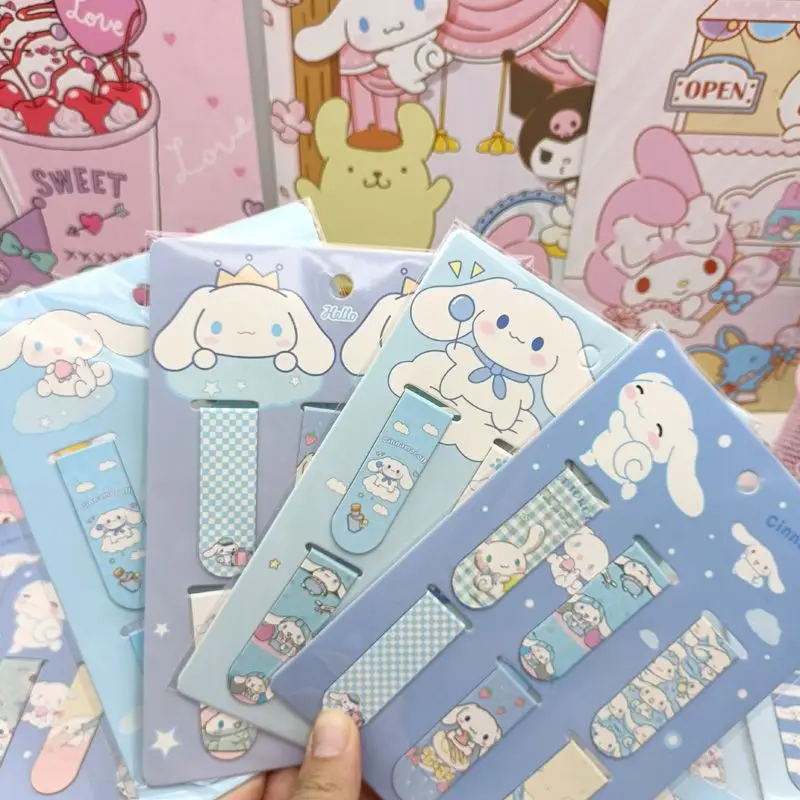 Creative cartoon magnetic bookmark magnetic bookmark holder double-sided bookmark student small gift kulomi melody Sanrio
