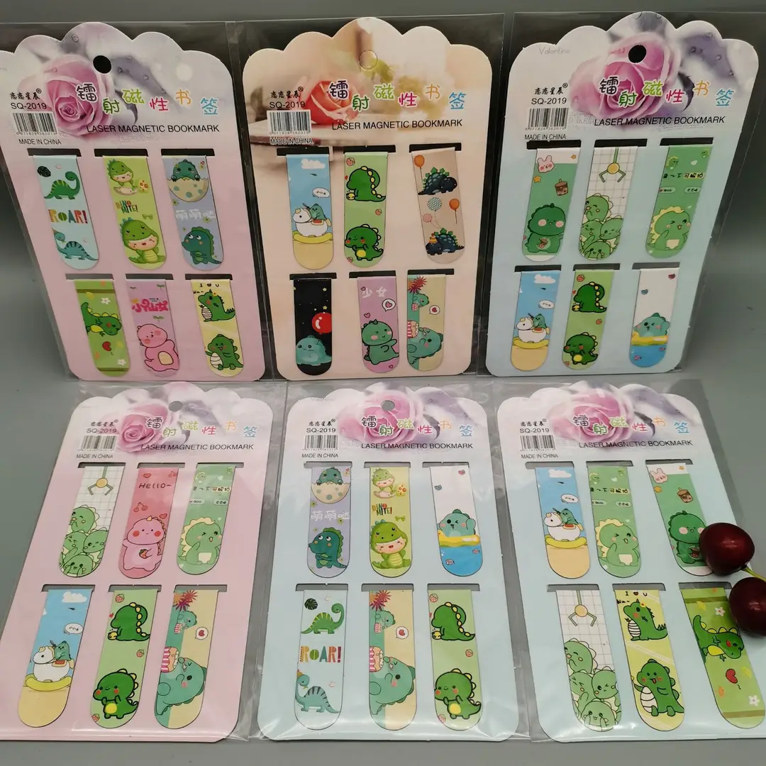Creative cartoon magnetic bookmark magnetic bookmark holder double-sided bookmark student small gift kulomi melody Sanrio