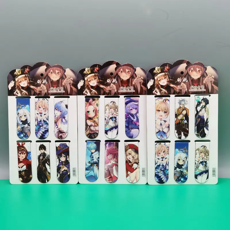 Creative cartoon magnetic bookmark magnetic bookmark holder double-sided bookmark student small gift kulomi melody Sanrio