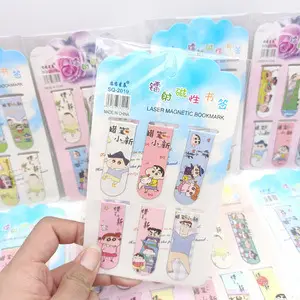 Creative cartoon magnetic bookmark magnetic bookmark holder double-sided bookmark student small gift kulomi melody Sanrio