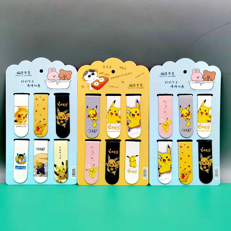 Creative cartoon magnetic bookmark magnetic bookmark holder double-sided bookmark student small gift kulomi melody Sanrio