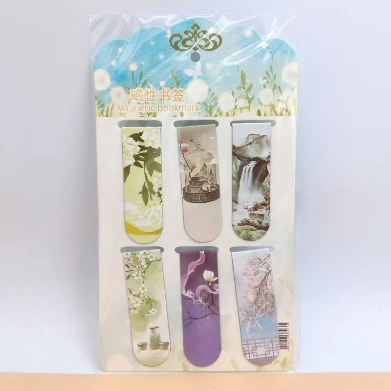 Creative cartoon magnetic bookmark magnetic bookmark holder double-sided bookmark student small gift kulomi melody Sanrio