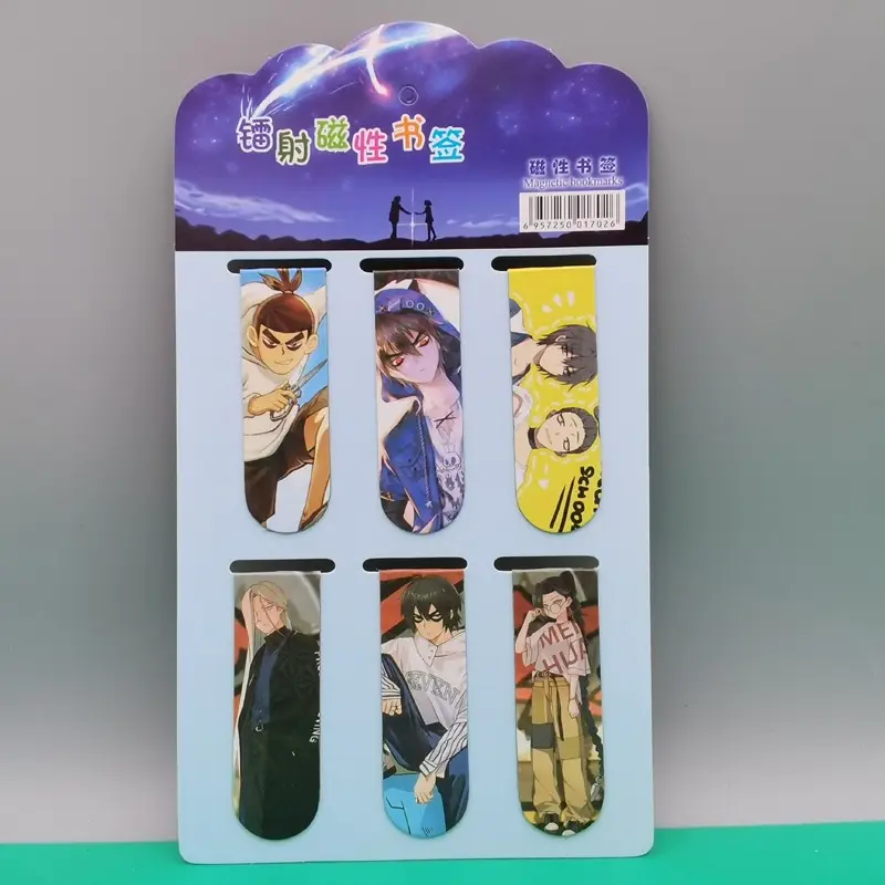 Creative cartoon magnetic bookmark magnetic bookmark holder double-sided bookmark student small gift kulomi melody Sanrio