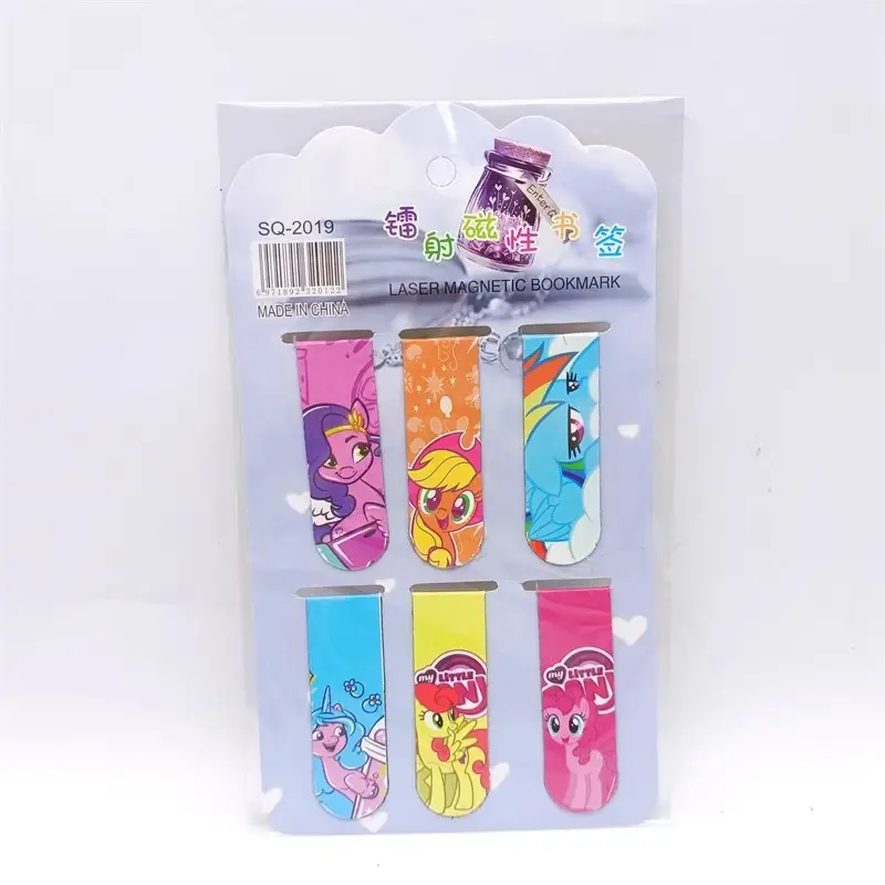 Creative cartoon magnetic bookmark magnetic bookmark holder double-sided bookmark student small gift kulomi melody Sanrio