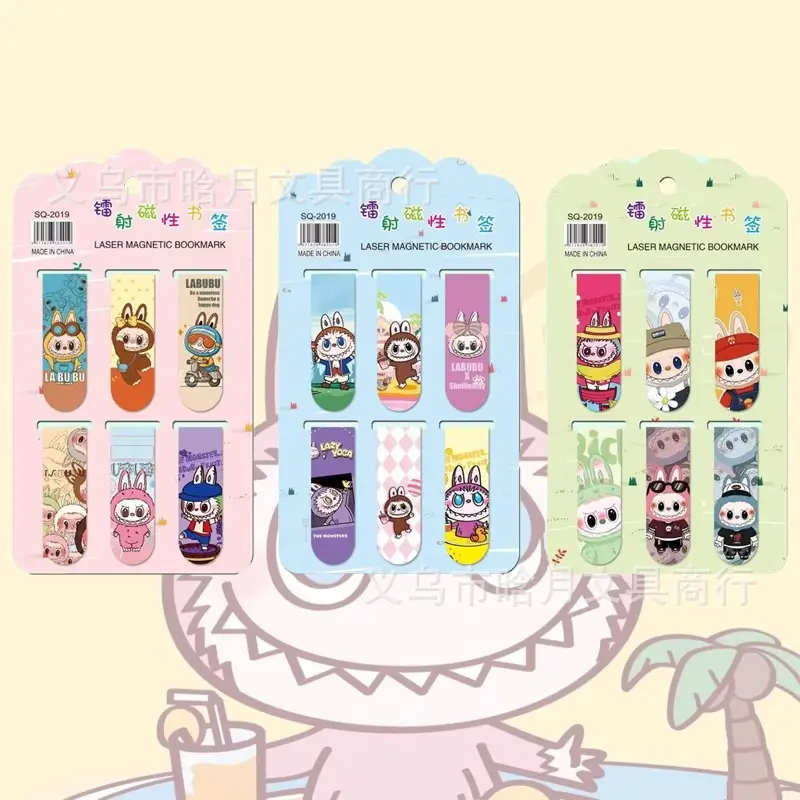 Creative cartoon magnetic bookmark magnetic bookmark holder double-sided bookmark student small gift kulomi melody Sanrio