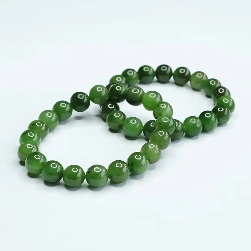 Green Jade Bracelet with Heart Charm for Women — feature 5