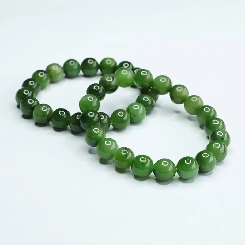 Green Jade Bracelet with Heart Charm for Women — feature 6