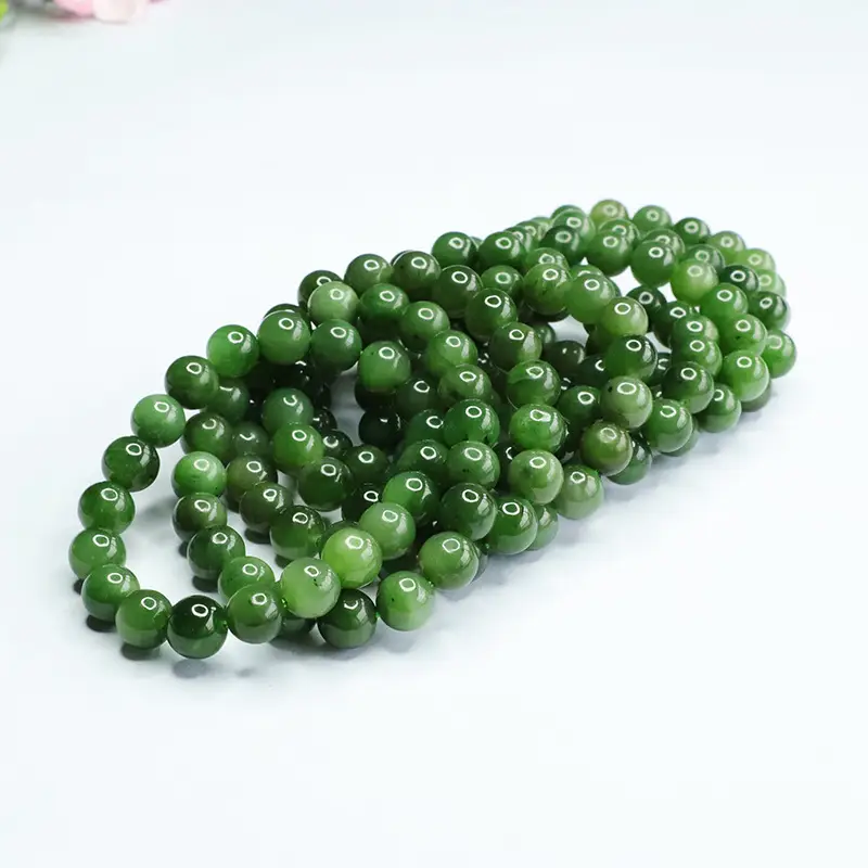 Green Jade Bracelet with Heart Charm for Women — feature 8