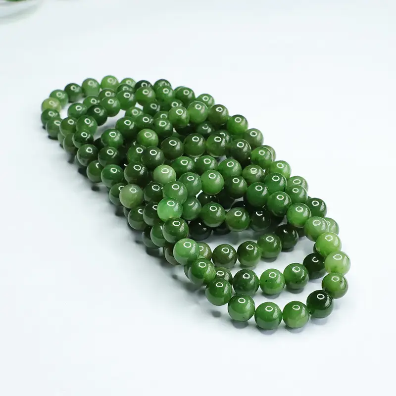 Green Jade Bracelet with Heart Charm for Women — feature 9