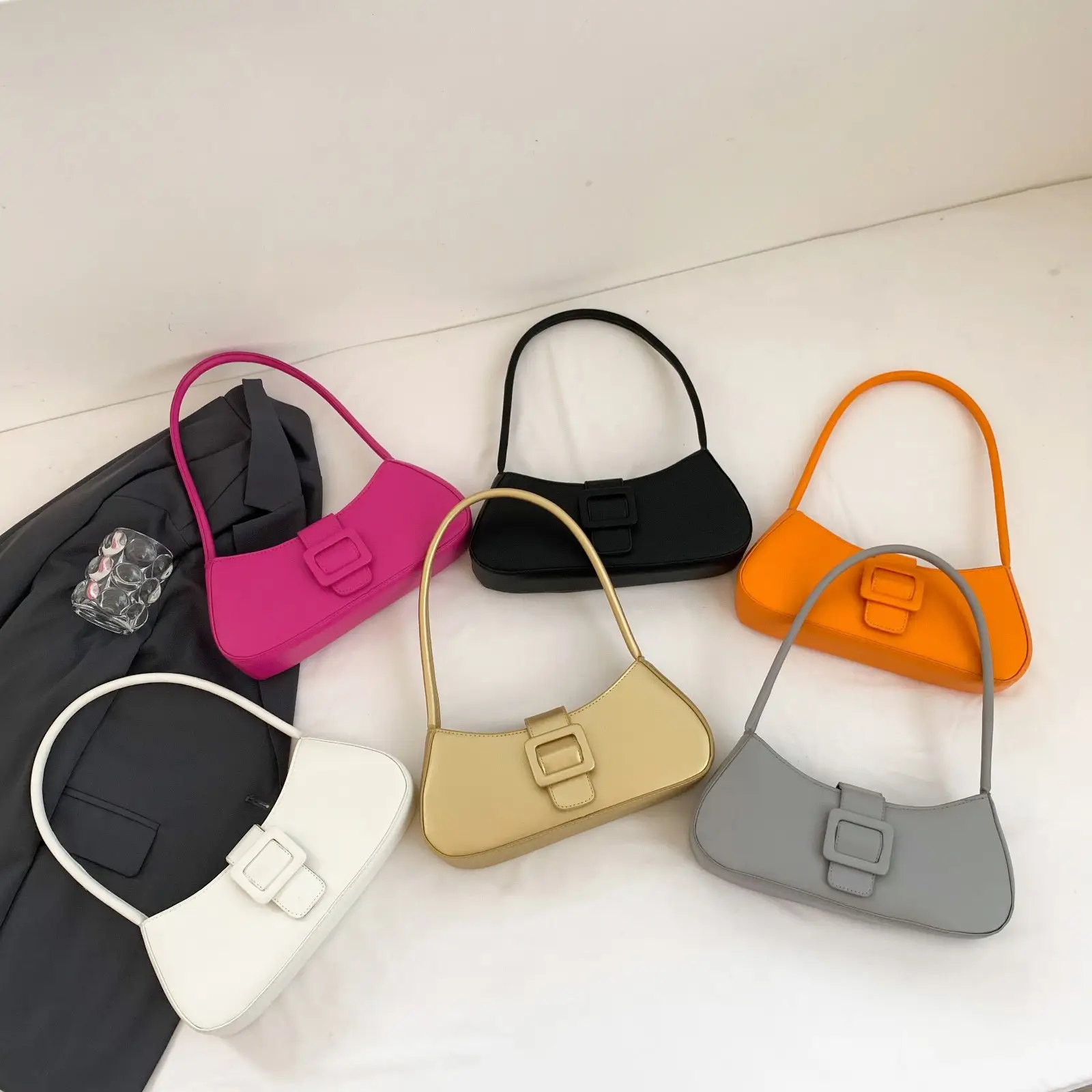 2023 Pink Crossbody Women's Bag with Buckle Closure - Image 7