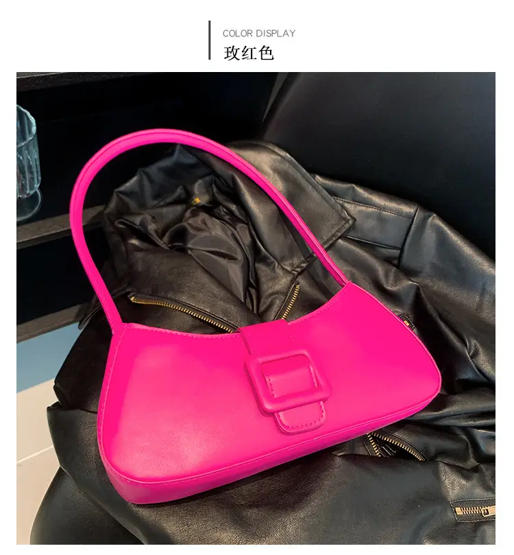 2023 Pink Crossbody Women's Bag with Buckle Closure — feature 15