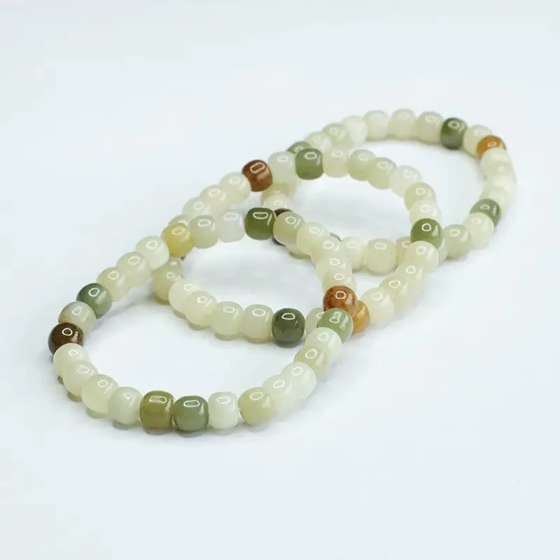 Multi-Gemstone Clear Water Old Style Bead Bracelet for Women - Image 5