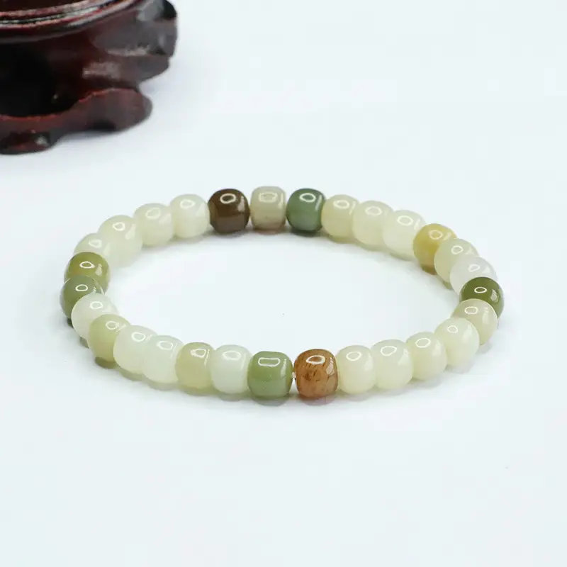 Multi-Gemstone Clear Water Old Style Bead Bracelet for Women — feature 1