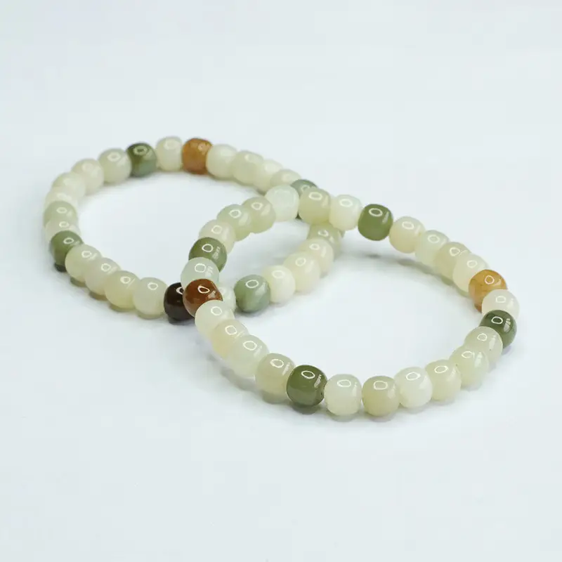 Multi-Gemstone Clear Water Old Style Bead Bracelet for Women — feature 11