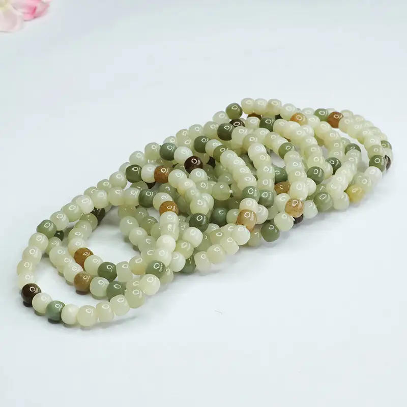 Multi-Gemstone Clear Water Old Style Bead Bracelet for Women — feature 14
