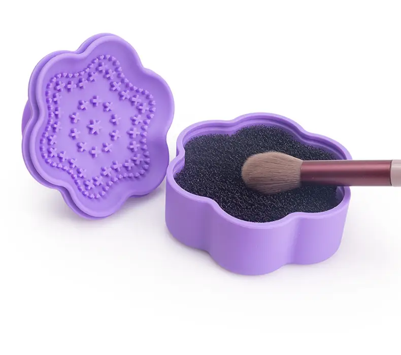 Pink Silicone Makeup Brush Drying Rack — feature 12