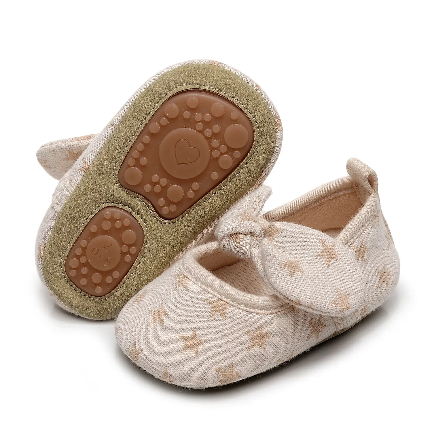 Cotton Bow Baby Shoes 0-2 Years Old