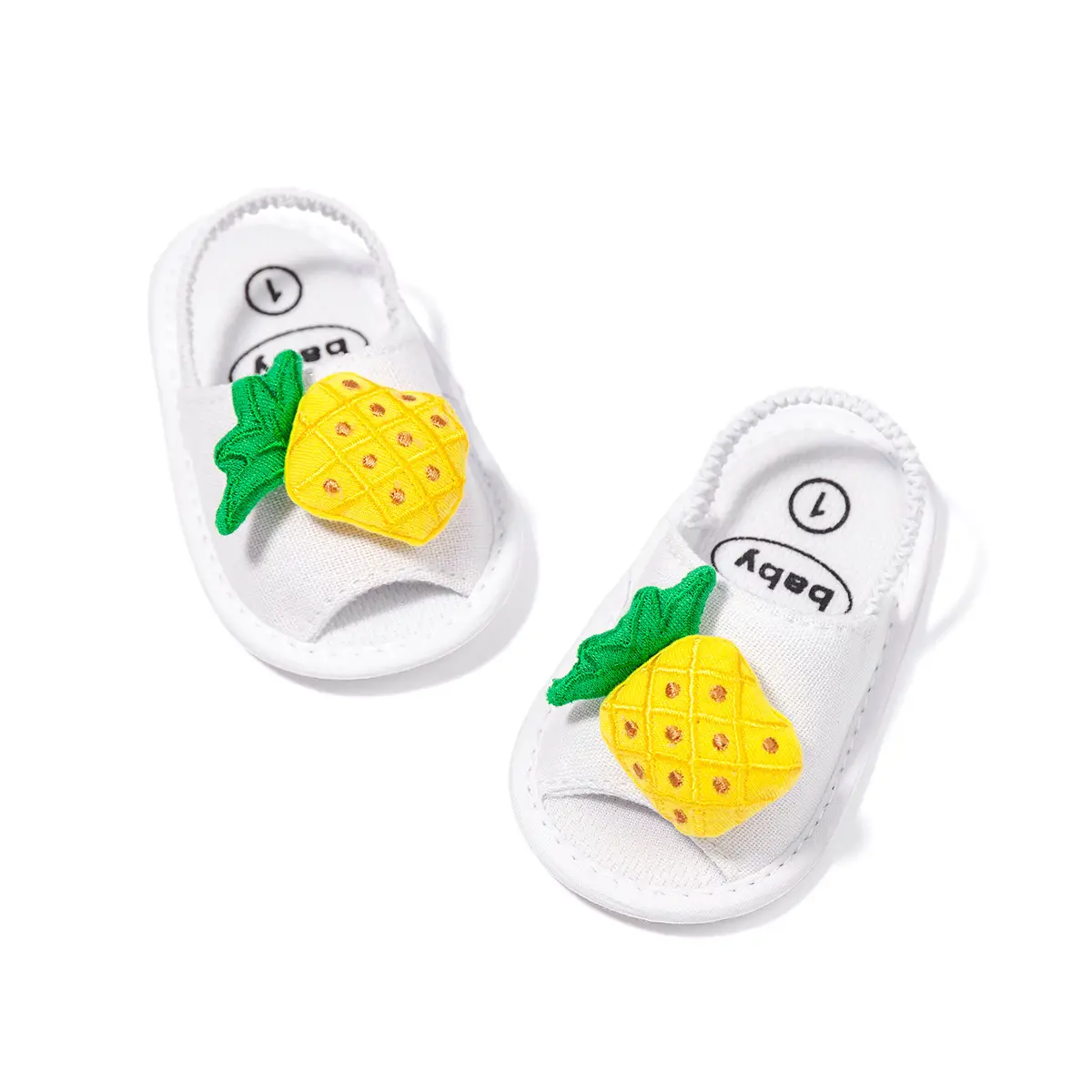 Cute Big Eyed Toddler Baby Slippers Pink 0-1 Year