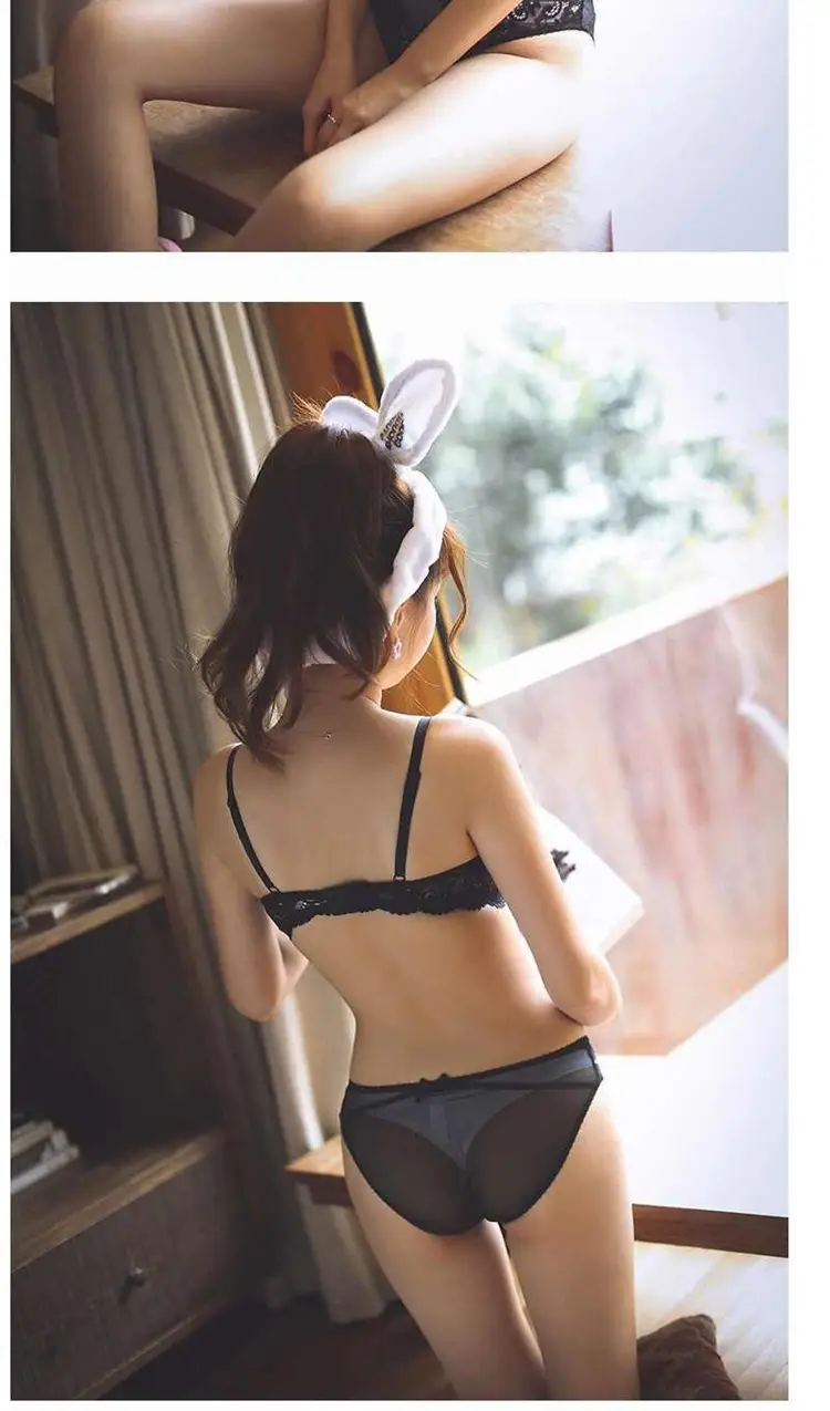 New French Style Thin Lace Push-up Underwear Women's Non-rimmed Bra Women's Half Cup Bra suit — feature 8