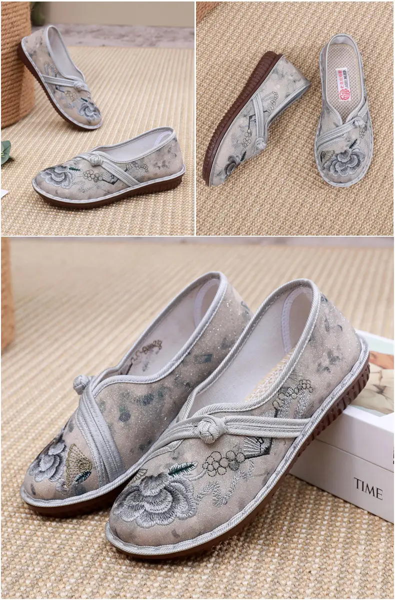 New Old Beijing Cloth Shoes Women's Retro Ethnic Style Embroidered Shoes Comfortable Soft Sole Women's Single Shoes Fashion National Style Mother Shoes — feature 27