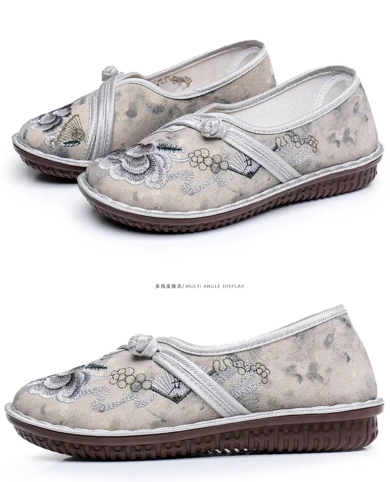 New Old Beijing Cloth Shoes Women's Retro Ethnic Style Embroidered Shoes Comfortable Soft Sole Women's Single Shoes Fashion National Style Mother Shoes — feature 33