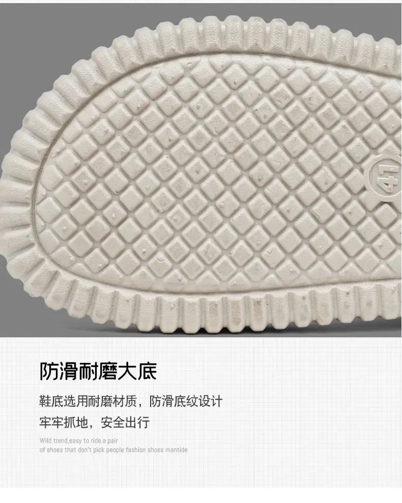 Summer flip flops men's Korean-style beach men's slippers leather surface plus size trendy outerwear sandals foreign trade cross-border wholesale — feature 11