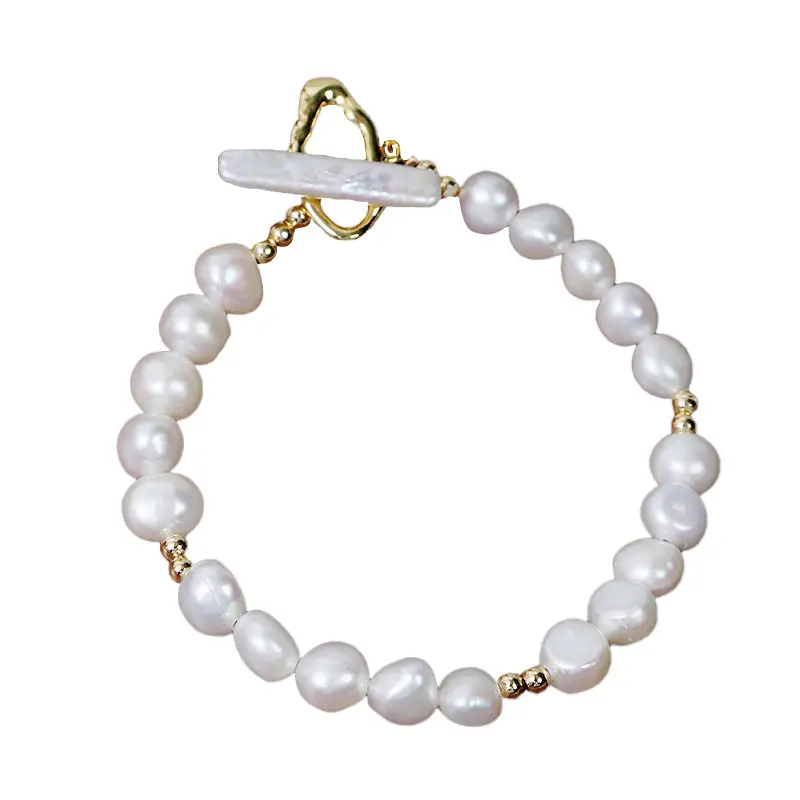 Vintage Pearl Bracelet with Ot Buckle for Women - Image 5