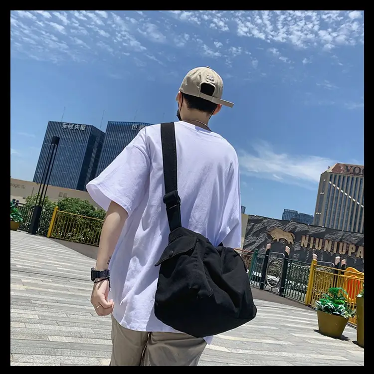 2025 New Ins Harajuku Style Wash Canvas Crossbody Bag Large Capacity Student Shoulder Bag — feature 18