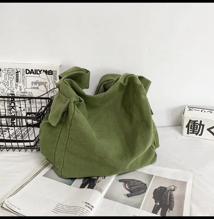 2025 New Ins Harajuku Style Wash Canvas Crossbody Bag Large Capacity Student Shoulder Bag — feature 26