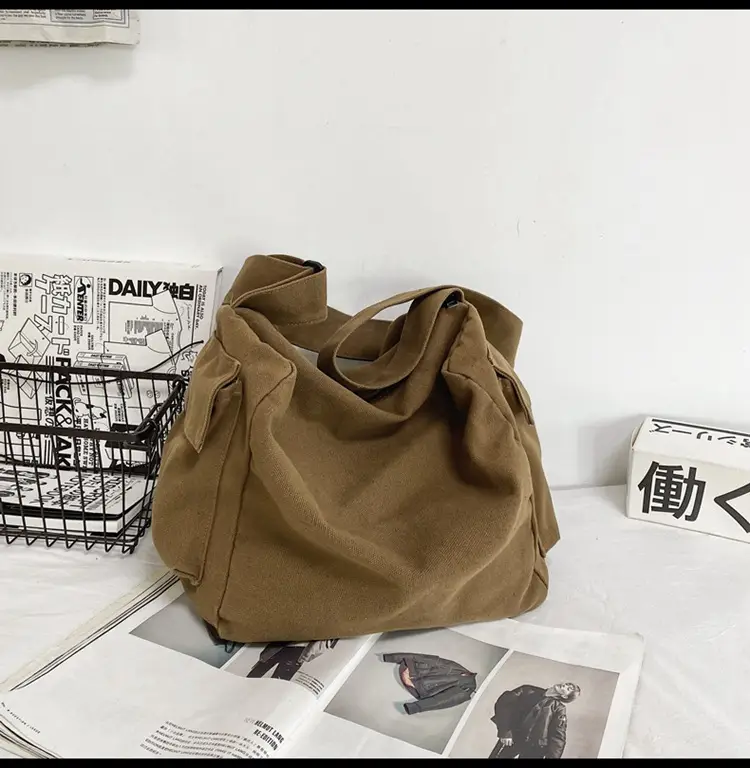 2025 New Ins Harajuku Style Wash Canvas Crossbody Bag Large Capacity Student Shoulder Bag — feature 27
