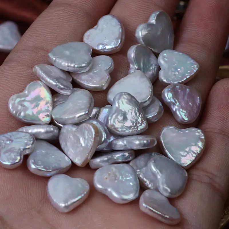 12-13mm Baroque Heart Loose Beads Natural Freshwater Pearl DIY Bare Beads Jewelry Material in Stock - Image 5