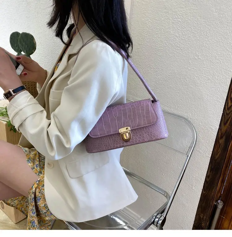 Women's Stone Pattern Shoulder Bag 2023 Summer — feature 12