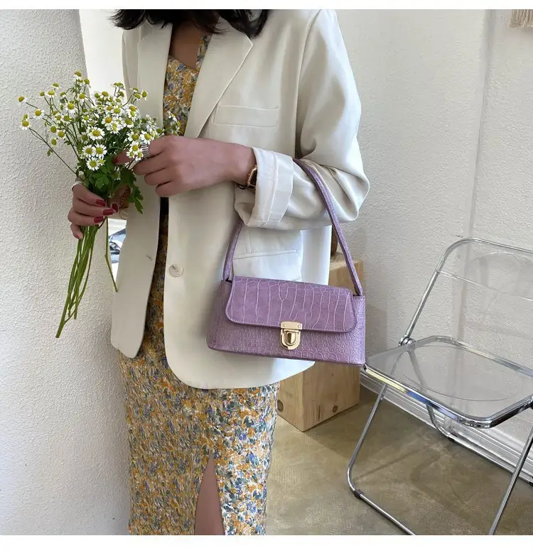 Women's Stone Pattern Shoulder Bag 2023 Summer — feature 8