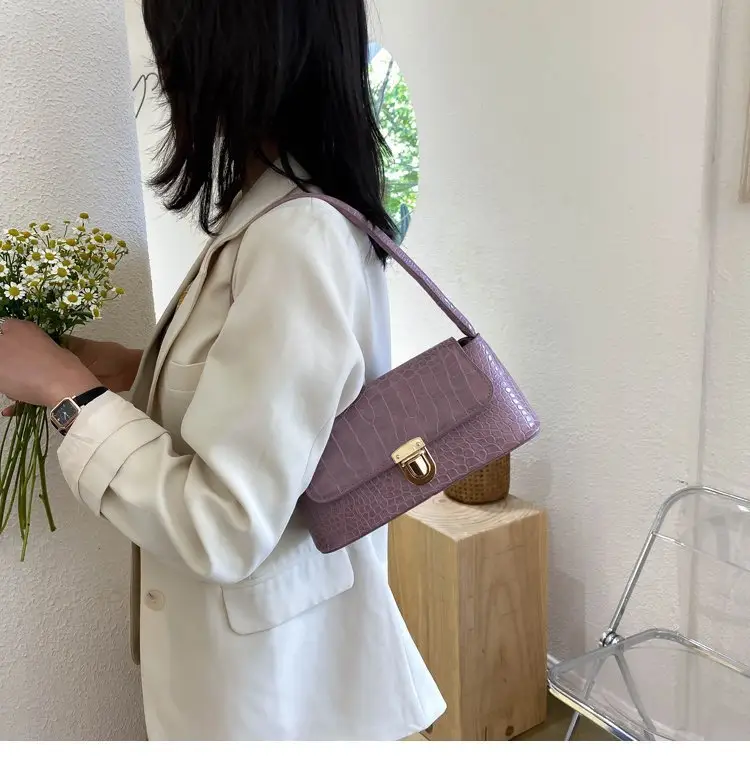 Women's Stone Pattern Shoulder Bag 2023 Summer — feature 9