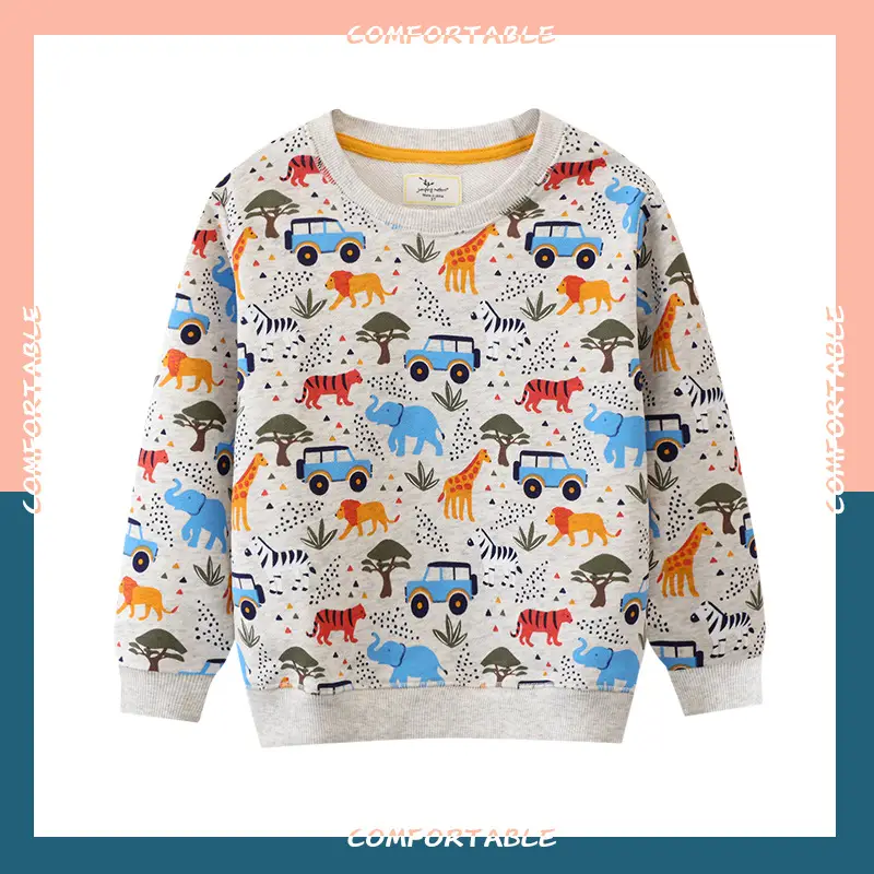 Spring Boys Long Sleeve Cartoon Sweatshirt 2025 — feature 2