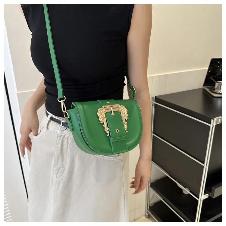 Black Korean Style Saddle Bag for Women — feature 12