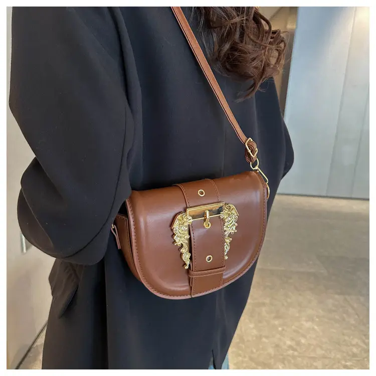 Black Korean Style Saddle Bag for Women — feature 19