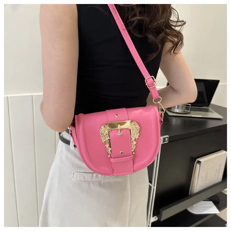 Black Korean Style Saddle Bag for Women — feature 9