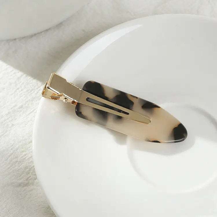 Sweet Gold & Brown Seamless Hair Clips for Women