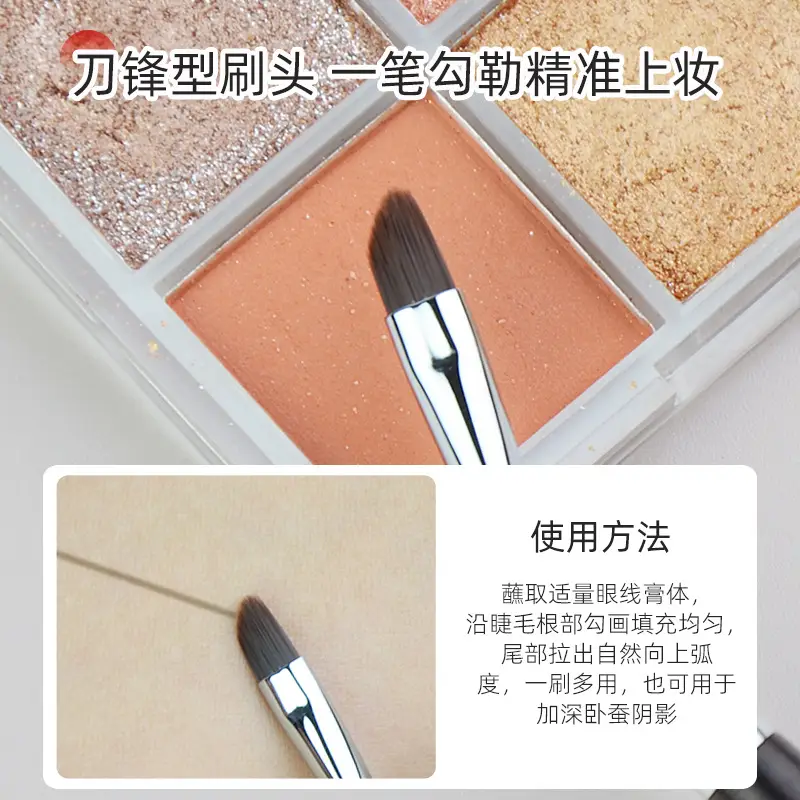 T27 Eye Shadow Brush Fine Vignetting Pony Hair Eyeliner - Image 13