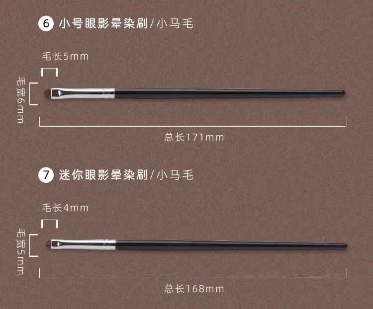 T27 Eye Shadow Brush Fine Vignetting Pony Hair Eyeliner — feature 7