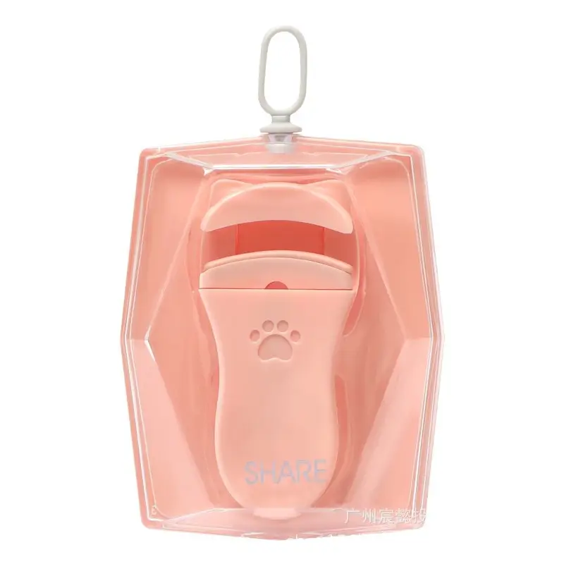 Cat Claw Eyelash Curler Pink White Portable Curler - Image 7