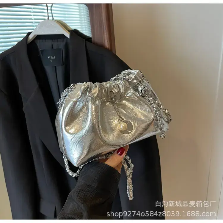 Silver Chain Shoulder Bag for Women 2026 - Image 3