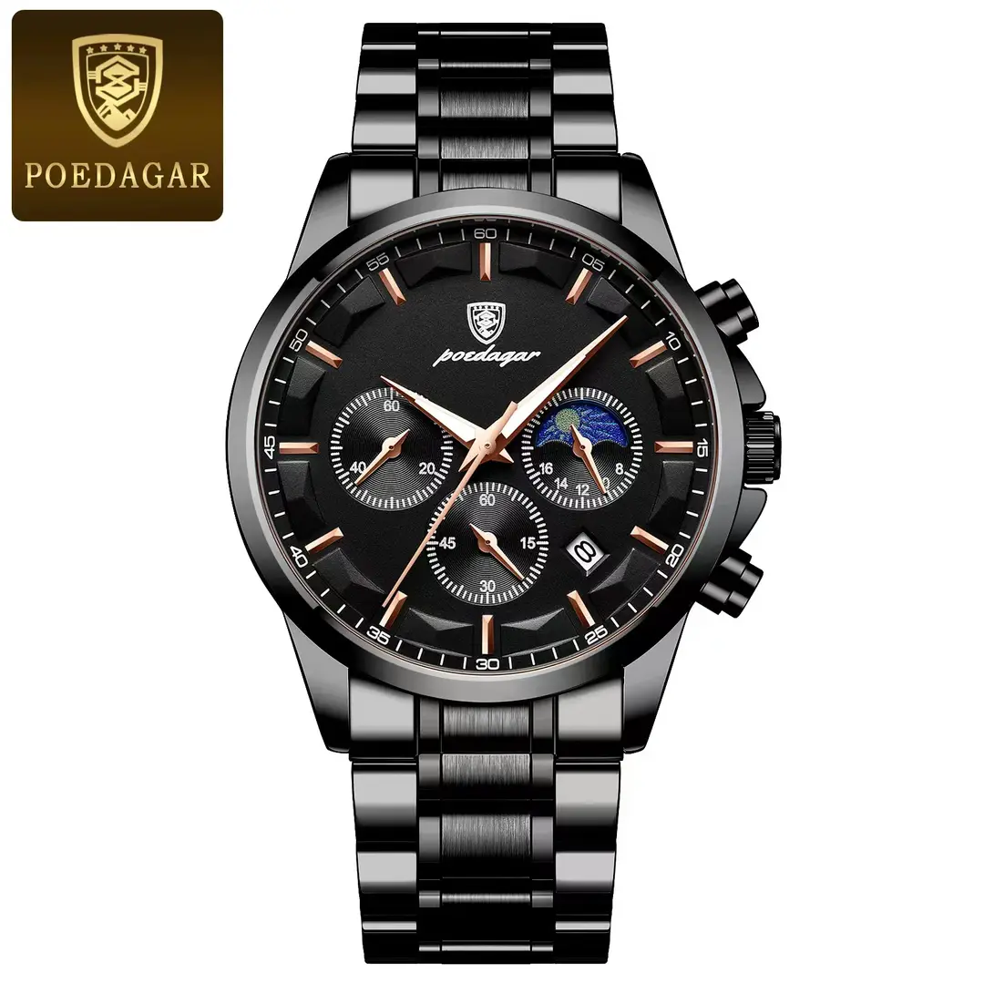 P928 black shell black surface steel belt