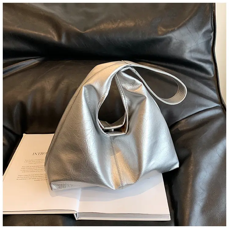 Silver Textured Shoulder Bag for Women 2026 — feature 26