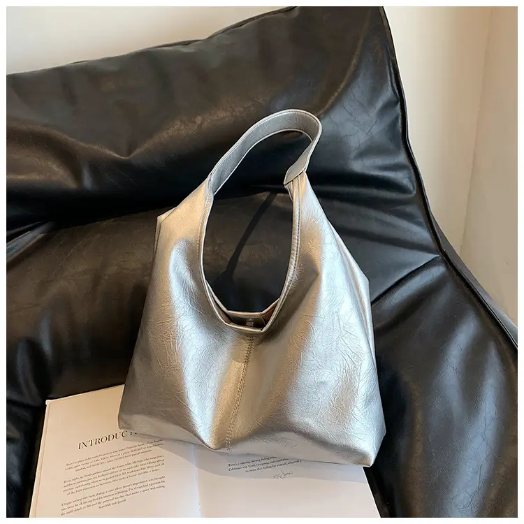 Silver Textured Shoulder Bag for Women 2026 — feature 27