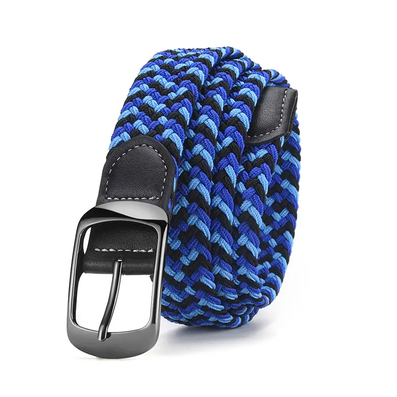 Men's Grey Knit Belt with Silver Buckle - Image 20