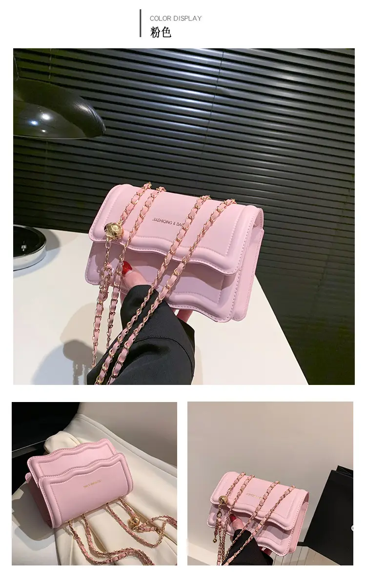 Pink Chain Shoulder Bag for Women 2023 — feature 9