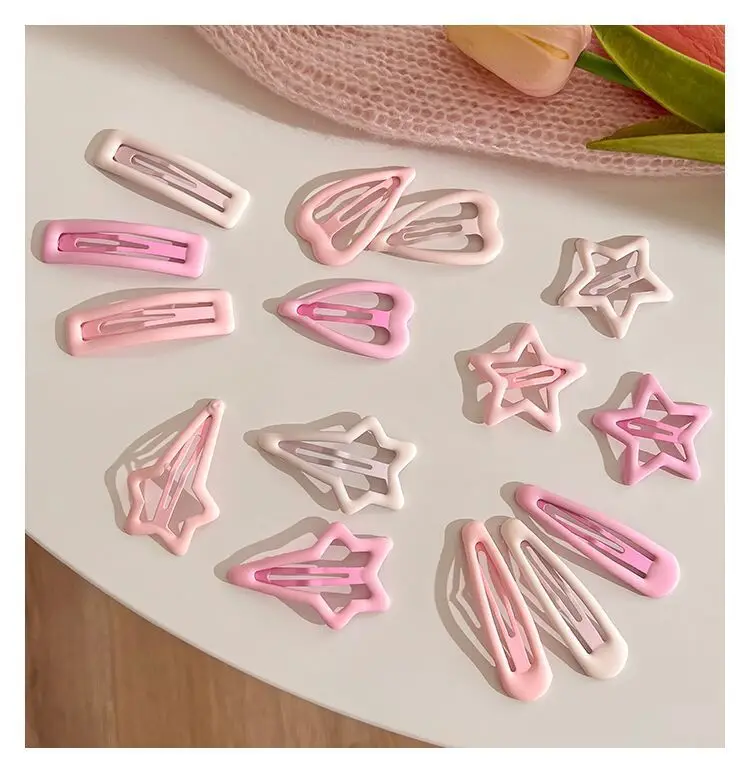 Cute Pink Star Hair Clips for Girls - Image 8